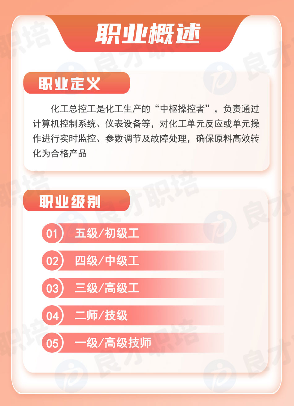 化工總控工證書概述 化工總控工證書概述